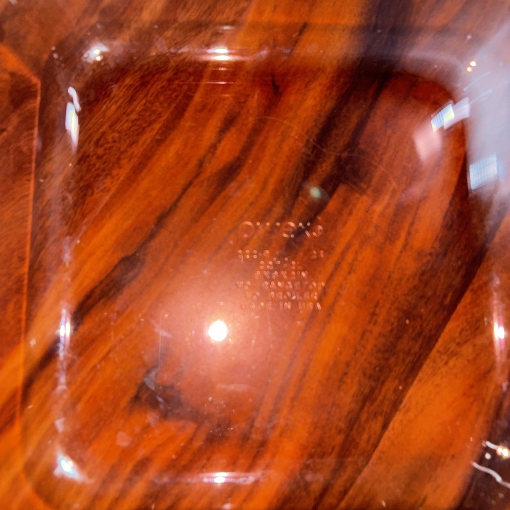 Vintage Pyrex Cranberry 2 Qt 2 L 8-in Square Glass Baking Dish 222-R